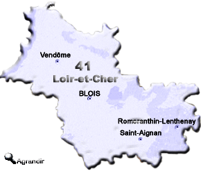 Préfectures & Chefs-lieux du Département du Loir-et-Cher dans la Région du Centre