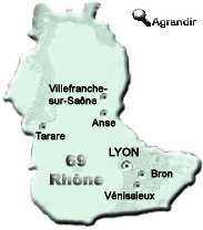 Préfectures & Chefs-Lieux du département du Rhône