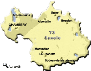 Préfectures & Chefs-Lieux du département de la Savoie