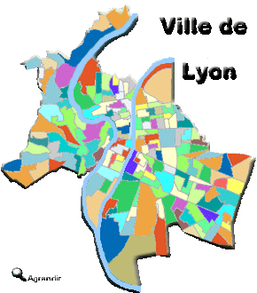 Les 57 Quartiers de la Ville d'Lyon