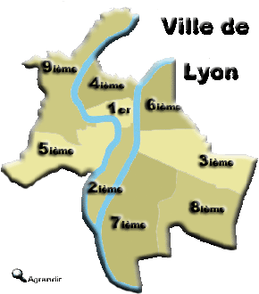 9 Arrondissements de la Ville d' Lyon