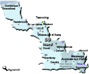 Préfectures & Chefs-lieux du Département du Nord dans la Région Nord-Pas-de-Calais