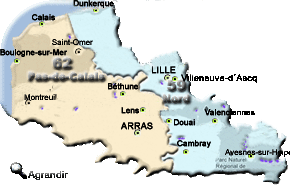 Préfectures & Chefs-Lieux de la Région du Nord-Pas-de-Calais
