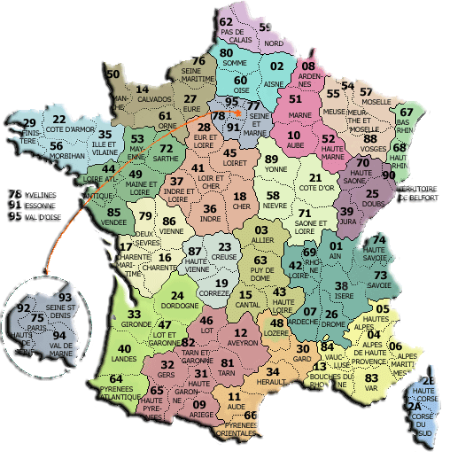 Départements de France